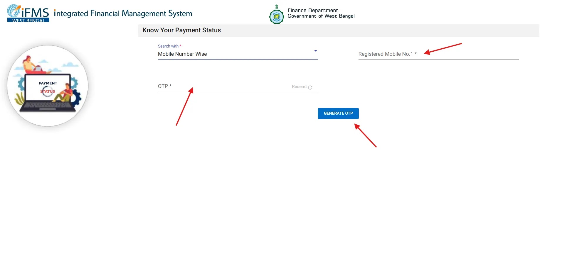 Yuva Sathi WBIFMS Payment Status